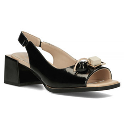 Leather sandals Filippo DS4418/23 BK black