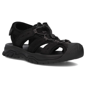 Leather Sandals Filippo MS7035/25 BK black