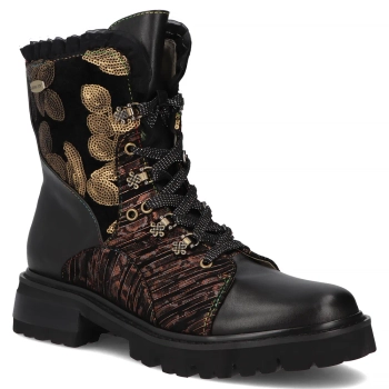 Leather ankle boots Laura Vita kouleo 16 black