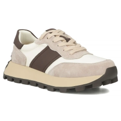Leather sneakers Filippo DP6498/26 BE beige