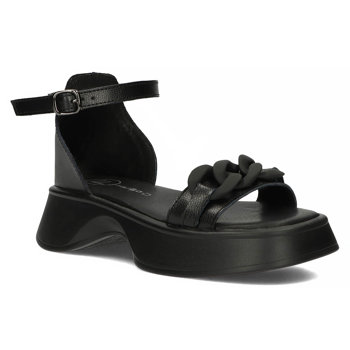 Leather sandals Filippo DS4458/23 BK black