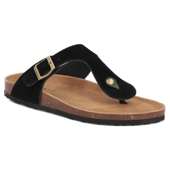 Leather flip-flops Filippo MK7920/26 BK black