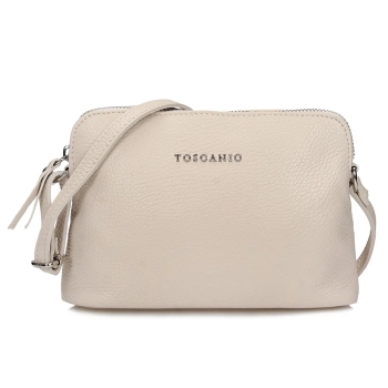 Leather handbag Toscanio F197 cream