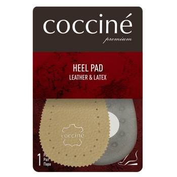 Coccine heel pad latex and leather