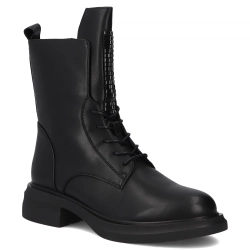 Leather ankle boots Filippo DBT7241/25 BK black