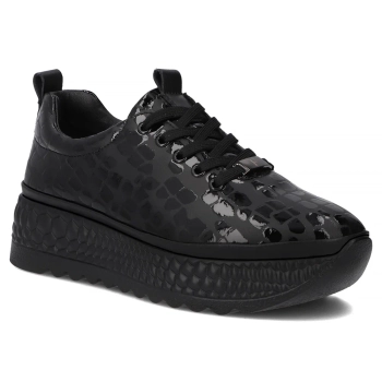Leather sneakers Filippo DP7284/25 BK black