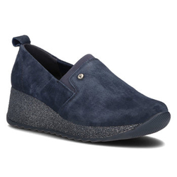 Leather sneakers Filippo DP1500/21 NV navy blue