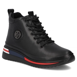 Leather ankle boots Filippo DBT4215/25 BK black
