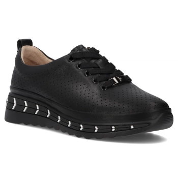 Leather shoes Filippo DP6800/25 BK black