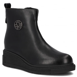 Leather ankle boots Filippo DBT7144/25 BK black