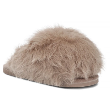 Fur slippers Filippo DK7475/25 TP taupe