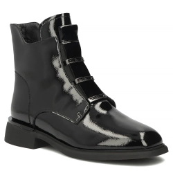Leather ankle boots Filippo DBT8133/26 BK black