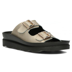 Leather flip-flops Filippo DK3599/22 GO gold