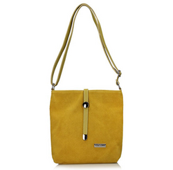 Handbag Toscanio Suede Messenger Bag A88 pistachio