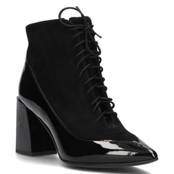 Leather ankle boots Sagan 4635 black
