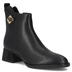 Leather ankle boots Filippo DBT7190/25 BK black