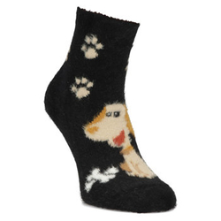 Women's Socks dog black