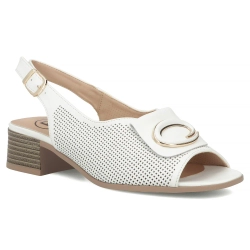 Leather sandals Filippo DS7711/26 WH white