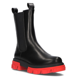 Ankle boots Filippo 6808 black-red