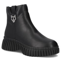 Leather ankle boots Filippo DBT7274/25 BK black