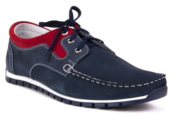 Loafers Filippo 1973 Navy + Red