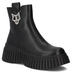 Leather ankle boots Filippo DBT7311/25 BK black
