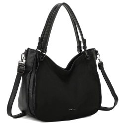 Black handbag tote maxi