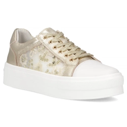 Leather sneakers Filippo DP7060/25 GO gold