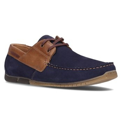 Leather shoes Filippo 5329-2 navy blue