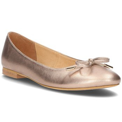 Leather ballerinas Alexio Giorgio 047 gold