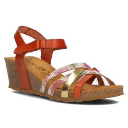 Leather sandals Yokono CADIZ-131 red