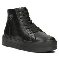 Leather ankle boots DBT4708/24 BK black