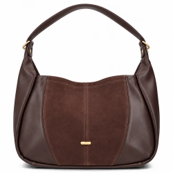 Chocolate brown handbag Etta