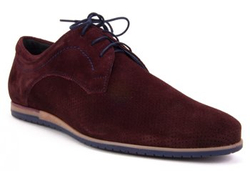 Shoes Filippo 731 Burgundy velor perforation