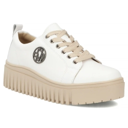 Leather sneakers Filippo DP8271/26 WH BE white