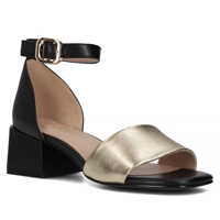 Leather sandals Filippo DS6171/24 BK GO black