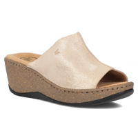 Leather flip-flops Filippo DK6251/24 GO gold