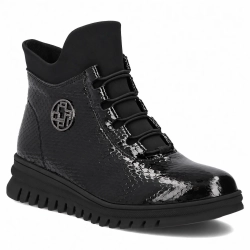Leather ankle boots Filippo DBT8075/26 BK PT black
