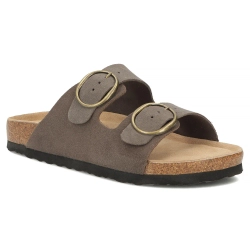 Leather flip-flops Filippo DK7061/26 TP taupe