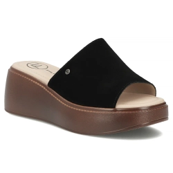 Leather flip-flops Filippo DK7798/26 BK black