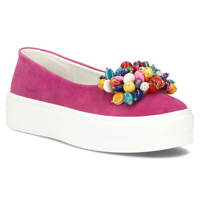 Leather shoes Filippo DP6024/24 FH fuchsia
