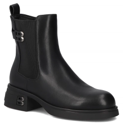 Leather ankle boots Filippo DBT7195/25 BK black