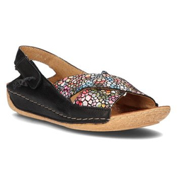 Leather sandals Filippo 00994-57/00-5 black multicolor