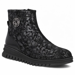 Leather ankle boots Filippo DBT8074/26 BK GO black