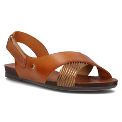 Leather sandals Filippo 40141 brown-copper