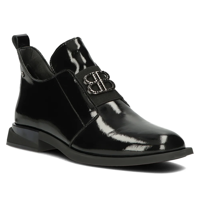 Leather ankle boots Filippo DBT4763/24 BK black