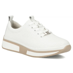 Leather sneakers Filippo DP6740/26 WH white