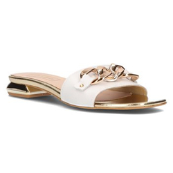 Leather flip-flops Filippo 119 white