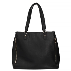 Black shoulderbag velvet mist