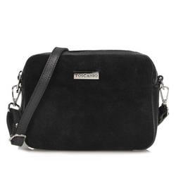 Handbag Toscanio Suede Messenger Bag C265 black